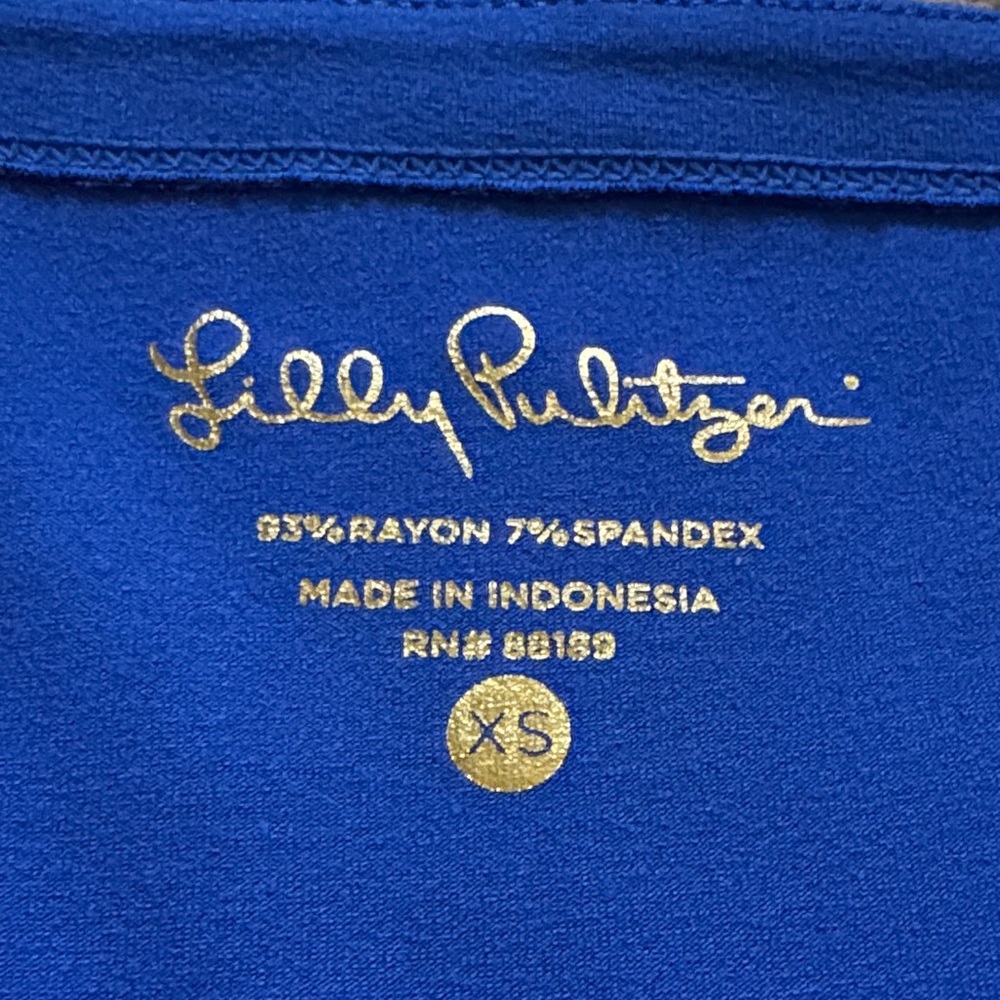 Lilly Pulitzer Royal Blue Dress with Gold Accents - Picture 2 of 6